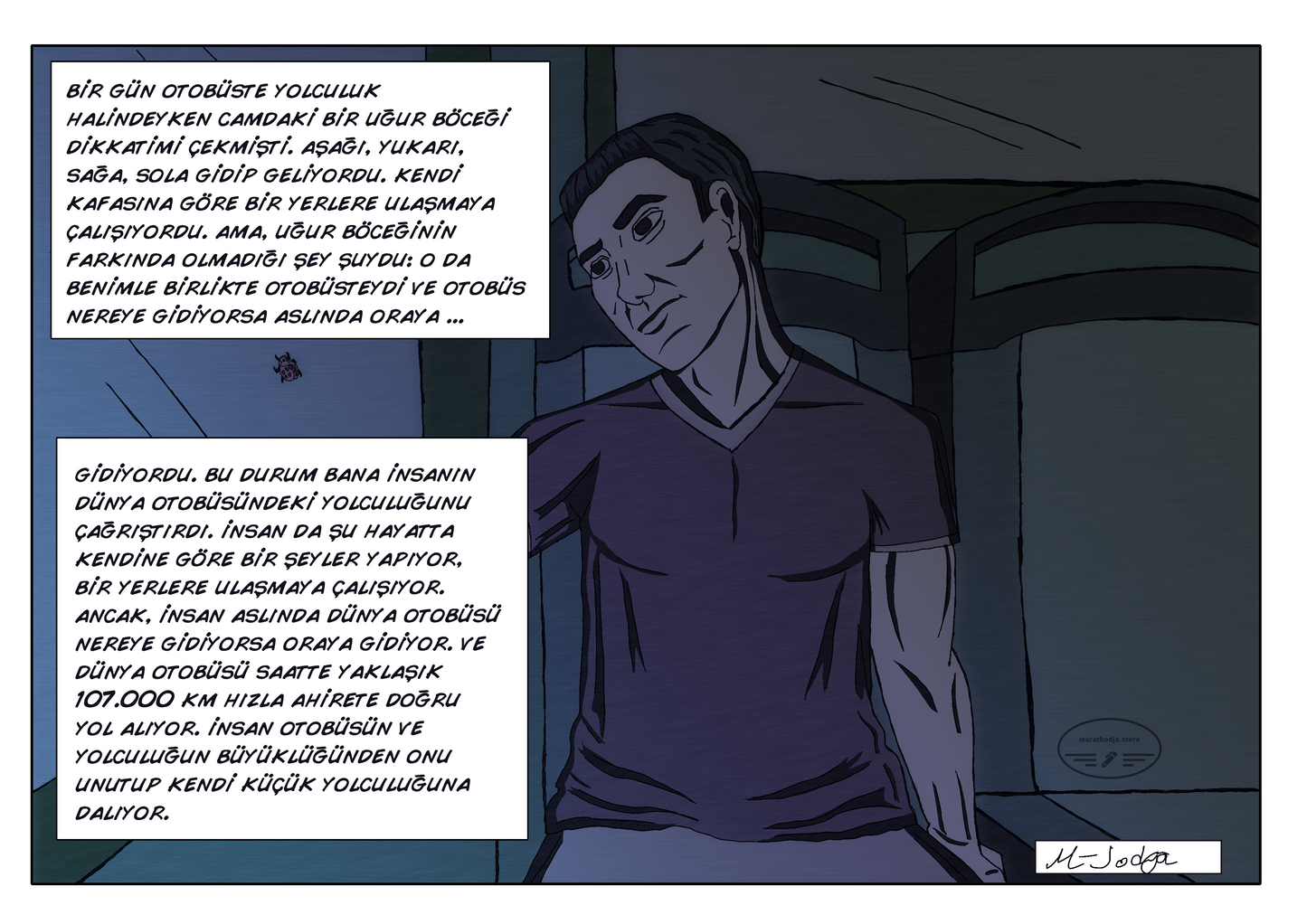 Uğur Böceği Ben ve Yolculuk (Temalı Çizim)